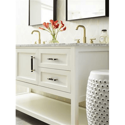 3" Mulino Cabinet Pull, Golden Champagne/Matte Black Alt 4 - Image