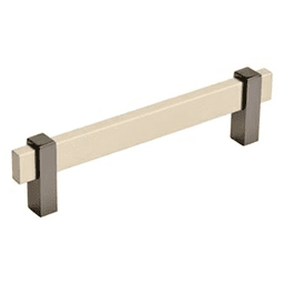 5-1/16" Mulino Cabinet Pull, Silver Champagne/Black Nickel Main - Image