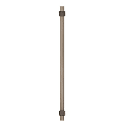 7-9/16" Mulino Cabinet Pull, Silver Champagne/Polished Chrome Alt 1 - Image