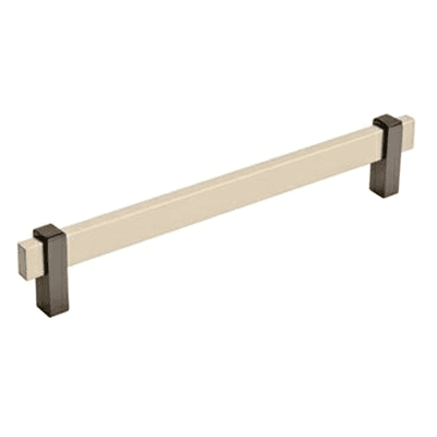 7-9/16" Mulino Cabinet Pull, Silver Champagne/Black Nickel Main - Image