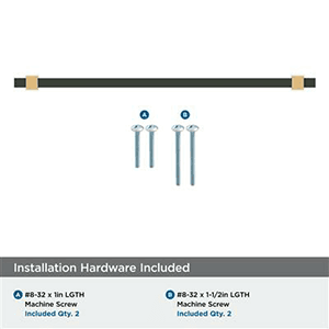 8-13/16" Mulino Cabinet Pull, Golden Champagne/Matte Black Alt 2 - Image