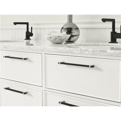8-13/16" Mulino Cabinet Pull, Golden Champagne/Matte Black Alt 4 - Image
