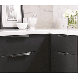4-3/16" Extent Edge Pull, Black Chrome Alt 1 - Image