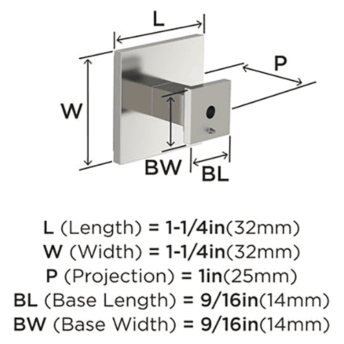 1-1/4" Appoint Cabinet Knob, Polished Nickel Alt 1 - Image