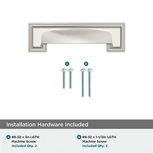 3" - 3-3/4" Appoint Cup Pull, Polished Nickel Alt 1 - Image