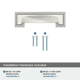 3" - 3-3/4" Appoint Cup Pull, Polished Nickel Alt 1 - Image