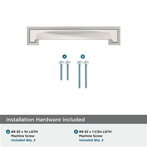 5-1/16" - 6-5/16" Appoint Cup Pull, Polished Nickel Alt 1 - Image