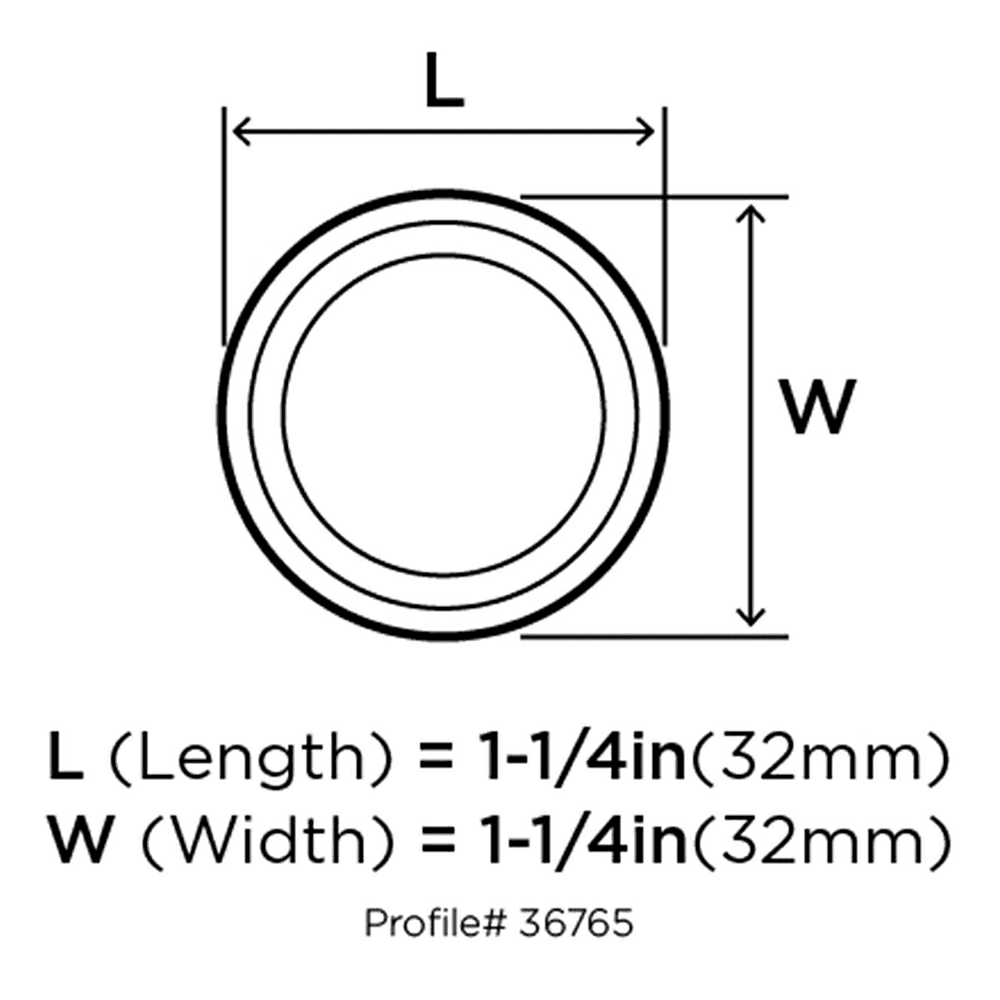 Timeless composition of Amerock Winsome collection knob
