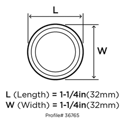 Timeless composition of Amerock Winsome collection knob