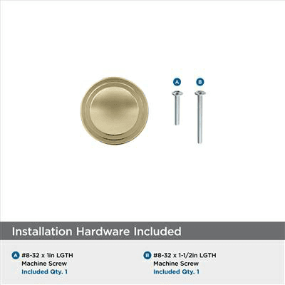 1-1/4" Winsome Cabinet Knob, Golden Champagne Alt 3 - Image