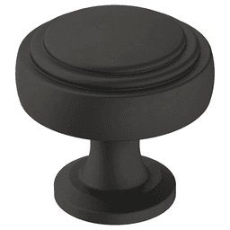 Amerock 1-1/4" Winsome Mushroom Knob in Matte Black