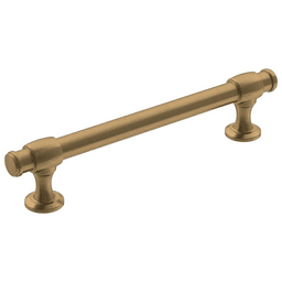 128mm Winsome Bar Pull in Champagne Bronze by Amerock - Top View