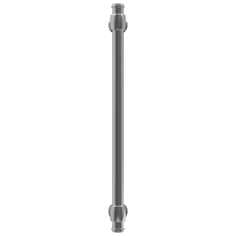 Amerock Winsome Bar Pull, Matte Black - Front View