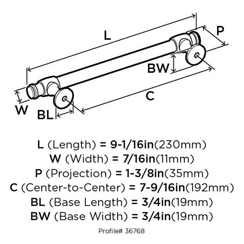 Amerock Winsome Collection - Matte Black Cabinet Hardware