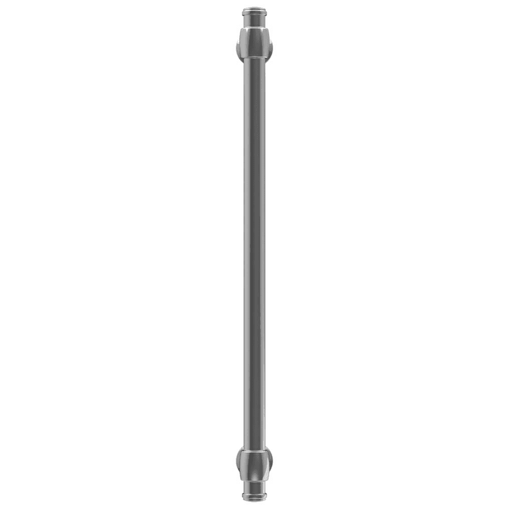 Amerock Winsome Bar Pull, Matte Black - Front View
