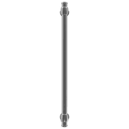 Amerock Winsome Bar Pull, Matte Black - Front View