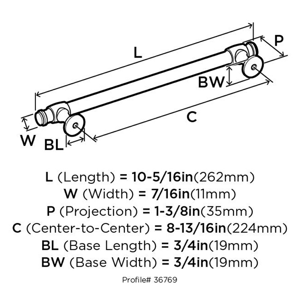 Polished Chrome Cabinet Hardware - Amerock Winsome Collection