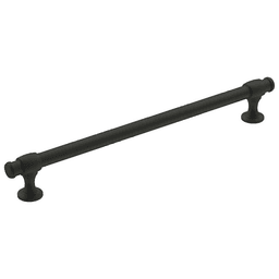 Amerock Winsome Bar Pull, Matte Black - Angled View