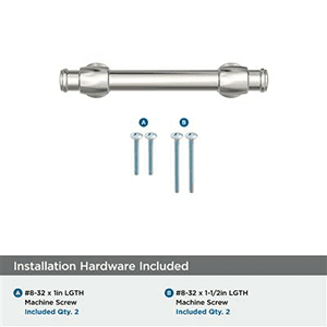 3" Winsome Cabinet Pull, Polished Nickel Alt 2 - Image