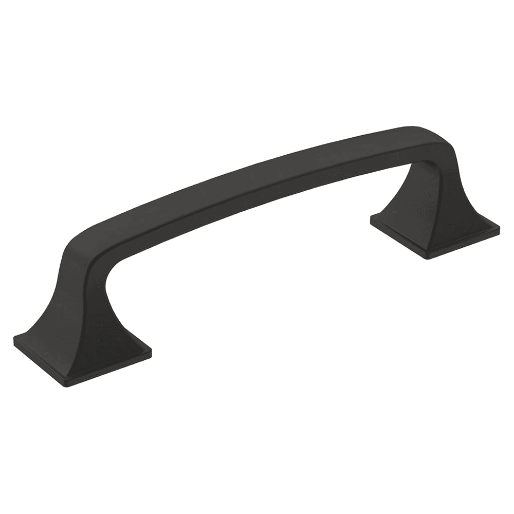 96mm Center-to-Center Handle Pull in Matte Black from Amerock Ville Collection