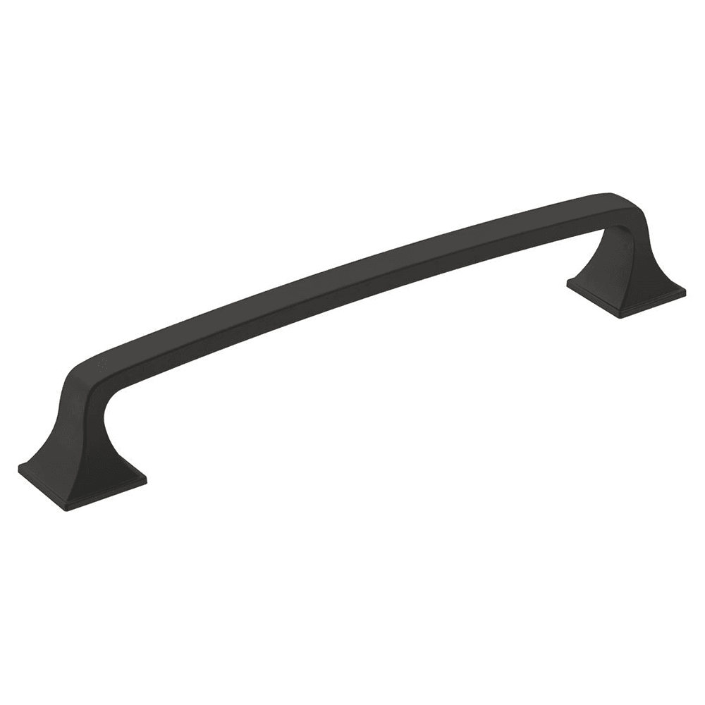 Amerock Ville Handle Pull, Matte Black, front view