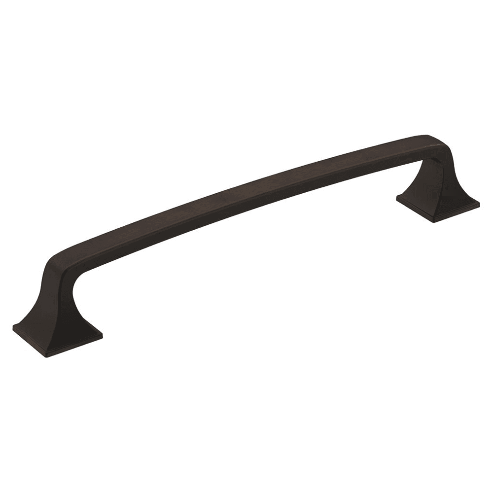 Amerock Ville Handle Pull in Oil-Rubbed Bronze finish, a classic design merging traditional and contemporary styles.