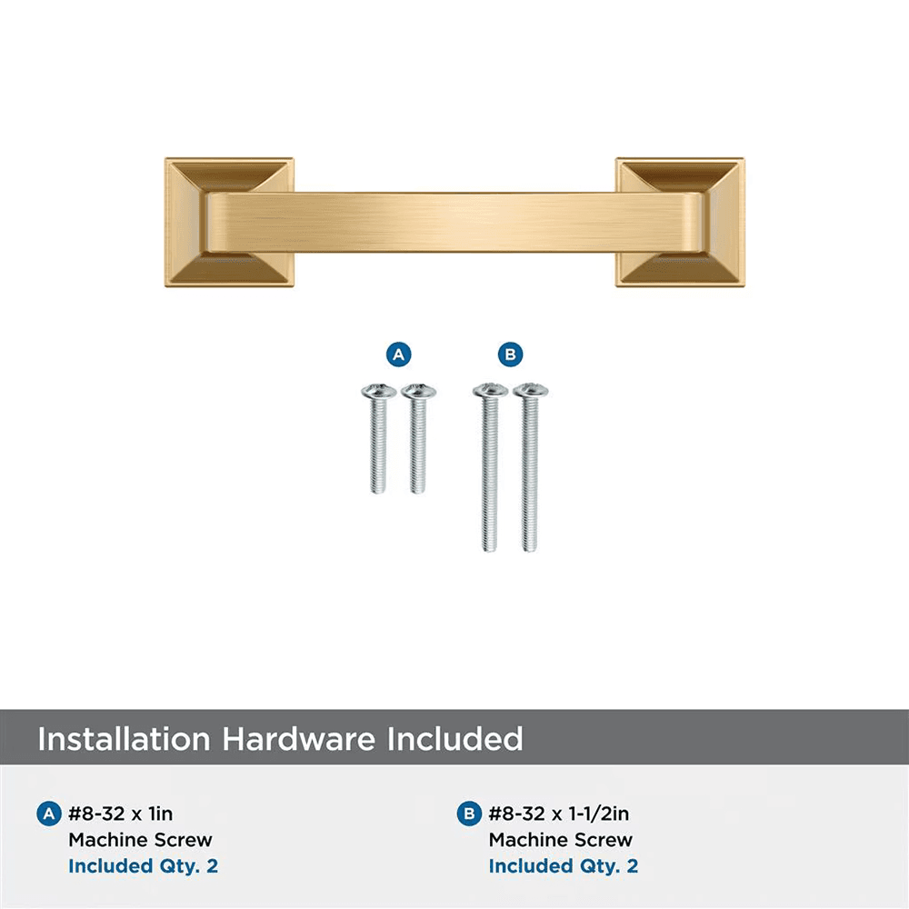 76mm Ville Cabinet Pull, Champagne Bronze Alt 2 - Image