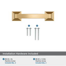 76mm Ville Cabinet Pull, Champagne Bronze Alt 2 - Image