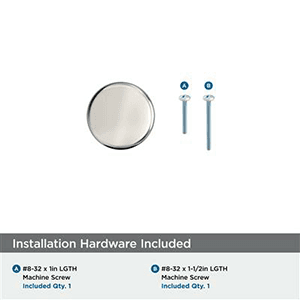 1-1/4" Factor Cabinet Knob, Polished Nickel Alt 2 - Image
