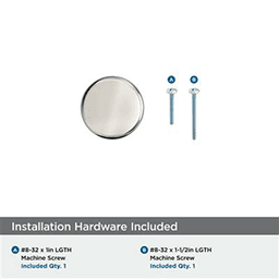 1-1/4" Factor Cabinet Knob, Polished Nickel Alt 2 - Image