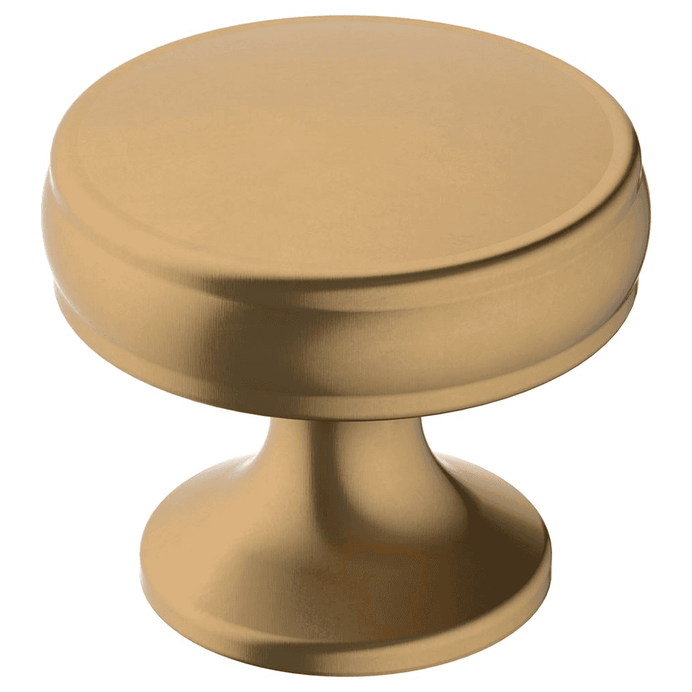 Amerock Renown collection knob with cool blue undertones in Champagne Bronze
