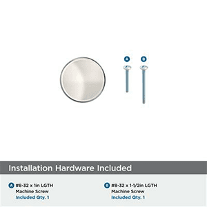 1-1/4" Renown Cabinet Knob, Polished Nickel Alt 2 - Image