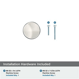 1-1/4" Renown Cabinet Knob, Polished Nickel Alt 2 - Image
