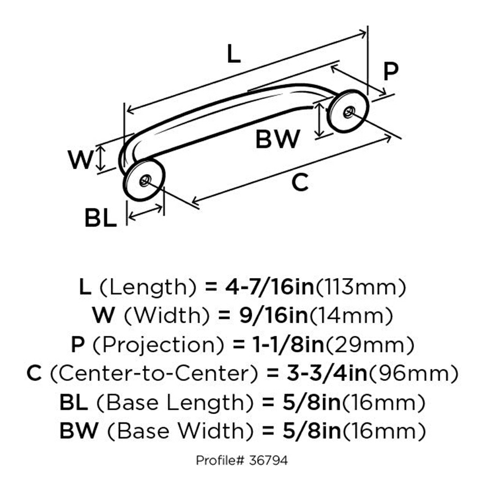 Screw Size(s) Truss Head Machine Screw, Champagne Bronze Pull