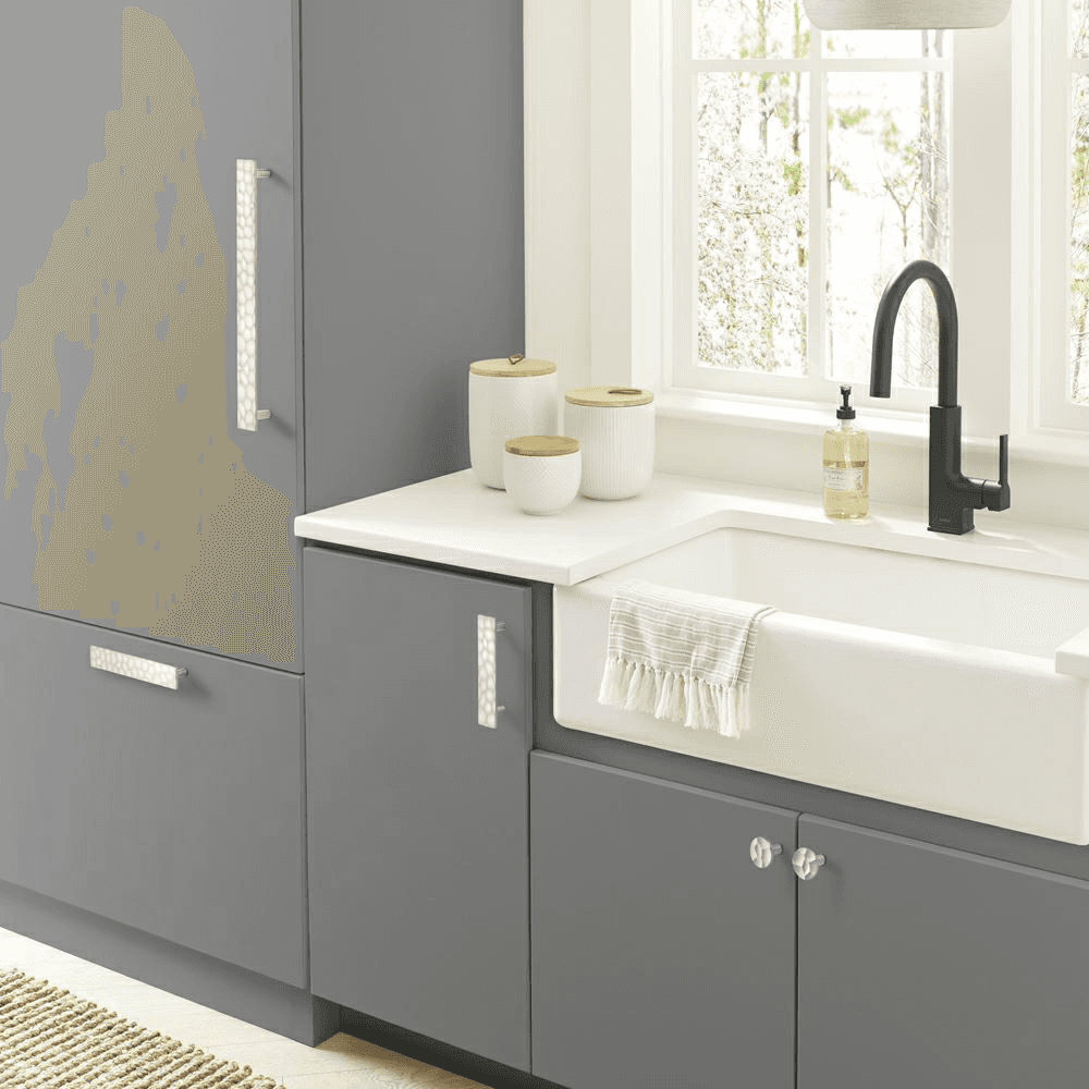 Satin Nickel Kitchen Appliance Handle Amerock Kane Collection