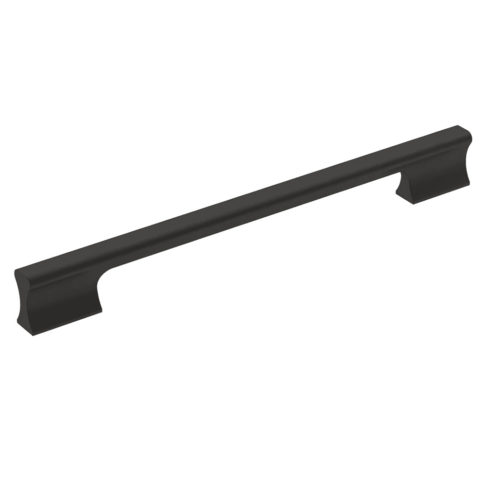 Amerock 224mm Status Cabinet Pull Matte Black - Front View