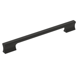 Amerock 224mm Status Cabinet Pull Matte Black - Front View