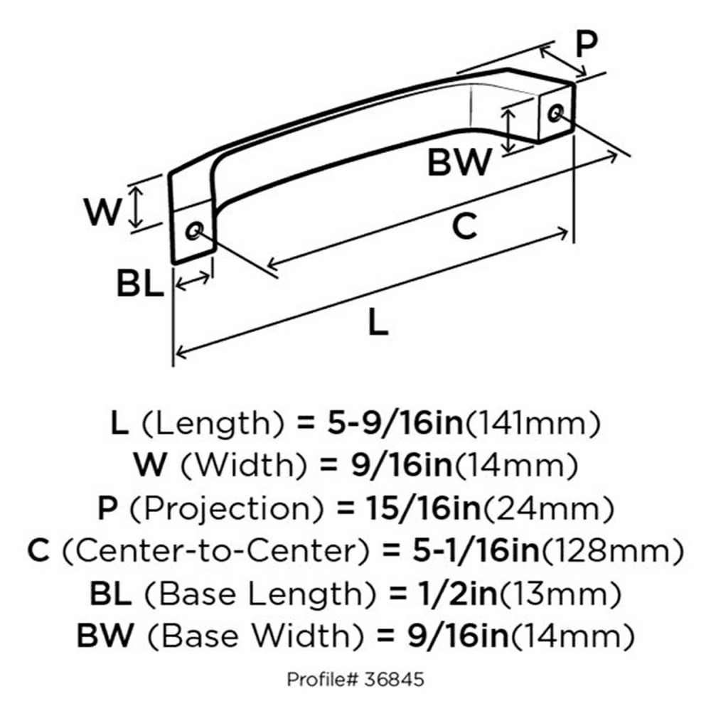 Premise Collection cabinet pull in Satin Nickel