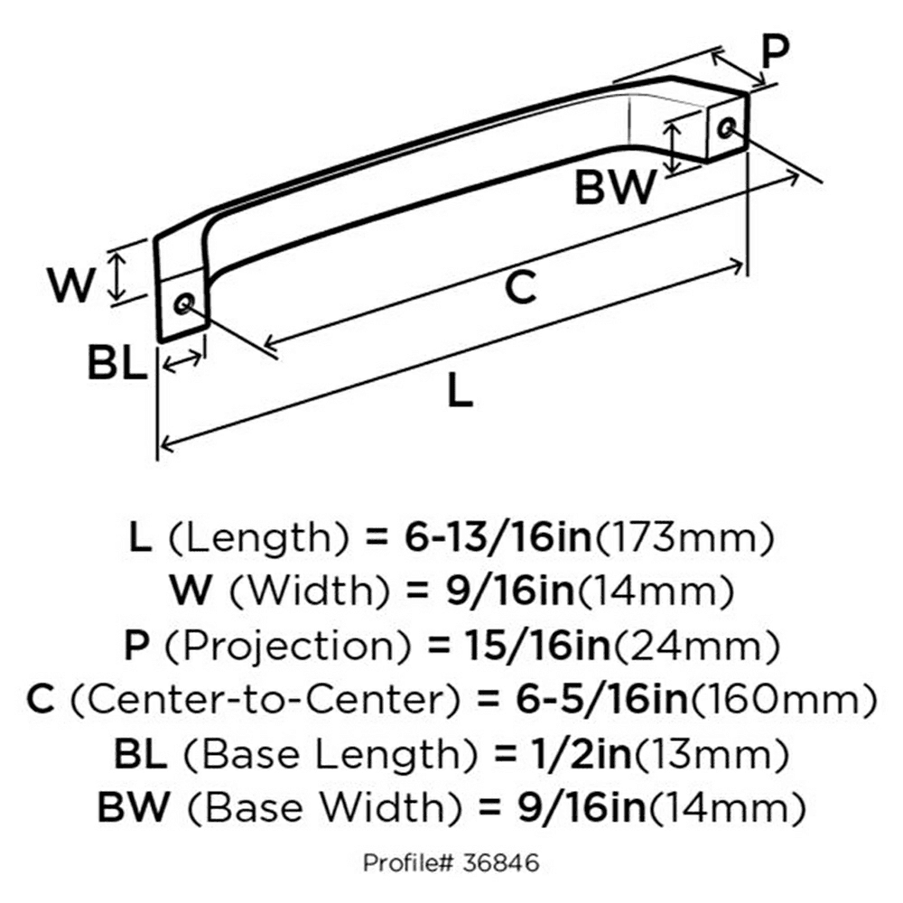 Sleek and Angular Cabinet Pull Design