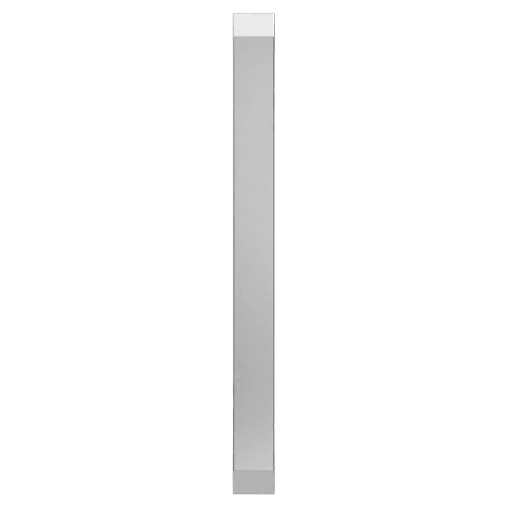 Amerock 160mm Satin Nickel Cabinet Pull on Gray Cabinet