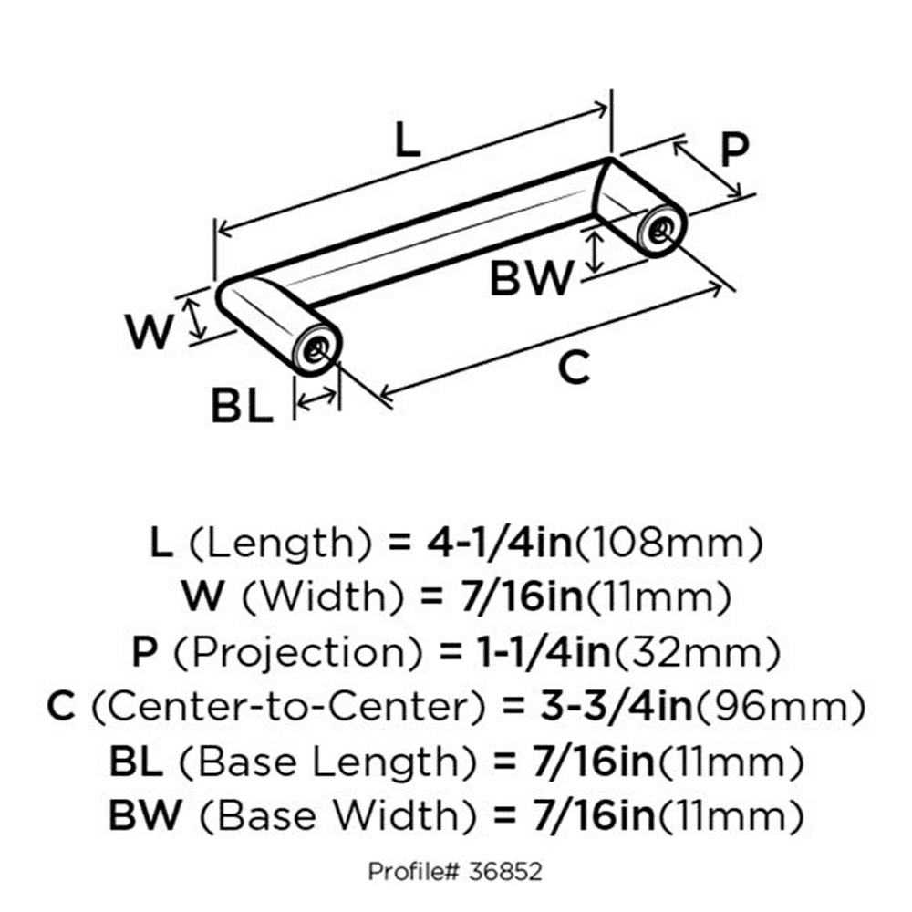 Sleek and Angular Edge Cabinet Pull Image