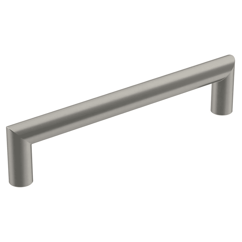 All necessary mounting hardware included, Amerock Revolve Handle Pull in Satin Nickel finish