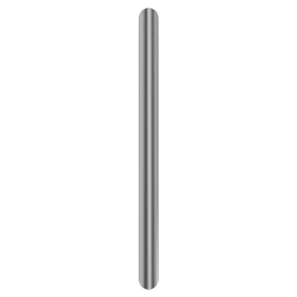 Amerock Revolve Handle Pull, Matte Black finish on white cabinet