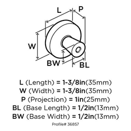 Screw size #8-32 x 1 in. and #8-32 x 1-1/2"