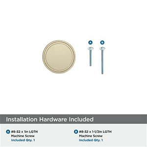 1-3/8" Destine Cabinet Knob, Golden Champagne Alt 2 - Image