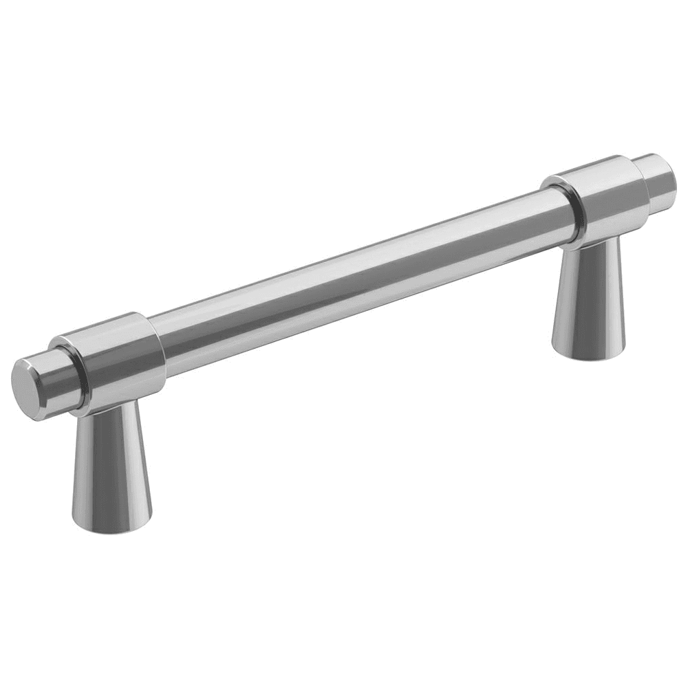Amerock 96mm Destine Bar Pull in Polished Chrome on Cabinet