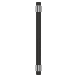 Amerock's high quality and durable Mergence Bar Pull in Matte Black/Champagne Bronze