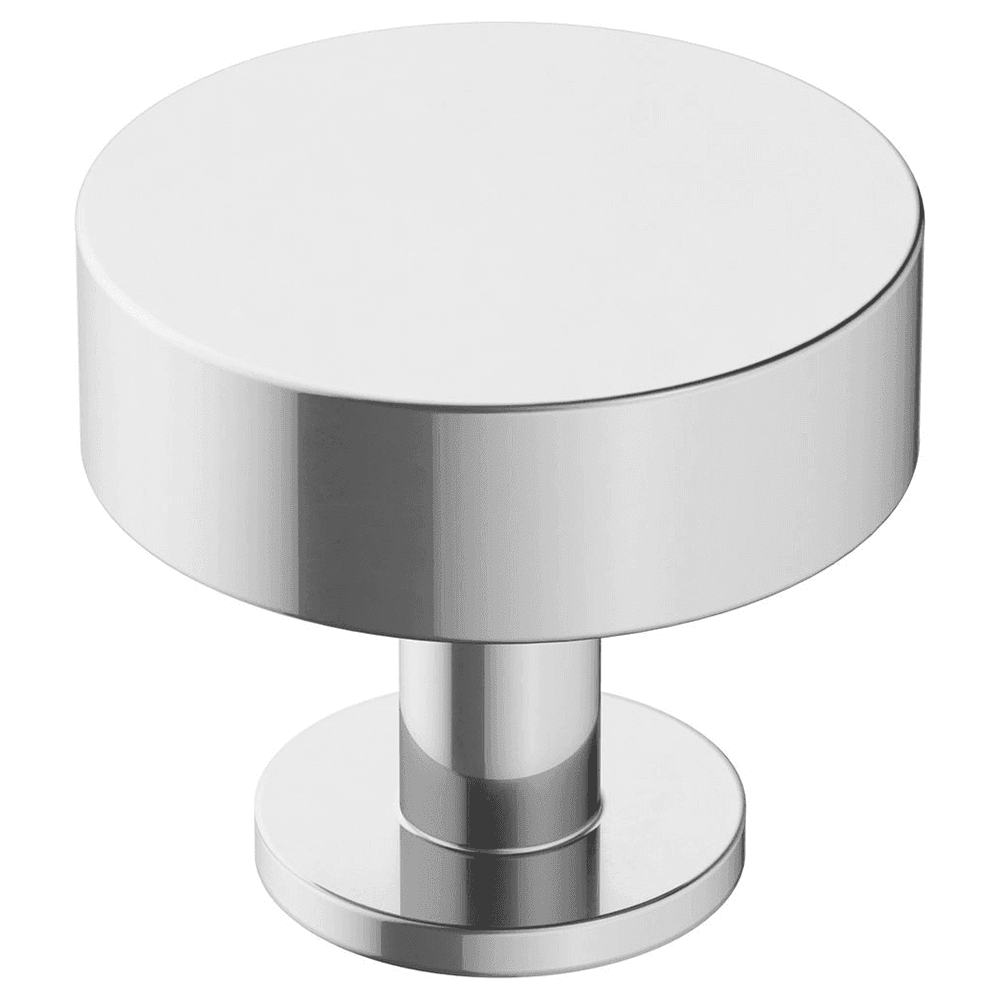 Amerock polished chrome knob coordinates with Radius collection items