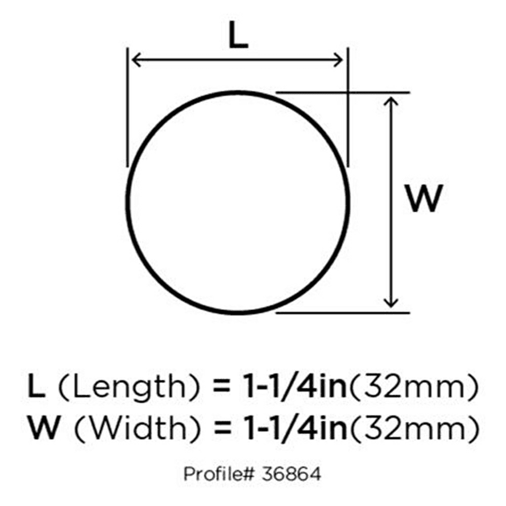 Amerock Radius Satin Nickel Knob on White Cabinet Door with Bronze Hardware
