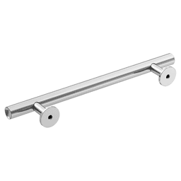 Amerock Radius Bar Pull in Matte Black on Wooden Cabinet